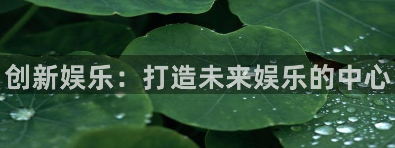 天辰娱乐：创新娱乐：打造未来娱乐的中心